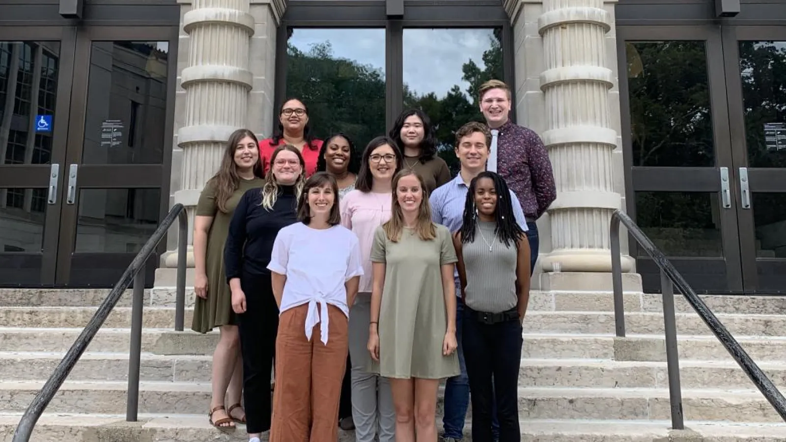 2018 Cohort in front of Townshend Hall