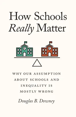 Cover image from Doug Downey's book, 2 school building balanced in equilibrium